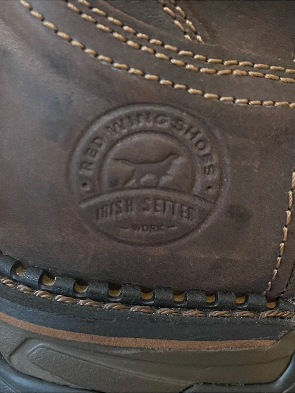 Red Wing Irish Setter Dark Brown Waterproof Pull-On Work Boots